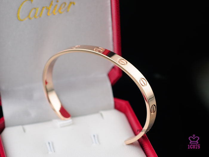 High Quality Cartier Love Rose Gold Open Bracelet  B3B4493FB075