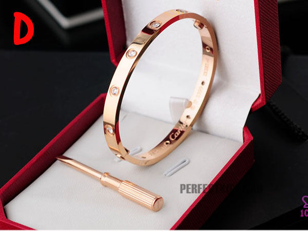 High Quality Cartier Love Bracelet With Rose Golden Stones  1A2A233391F1