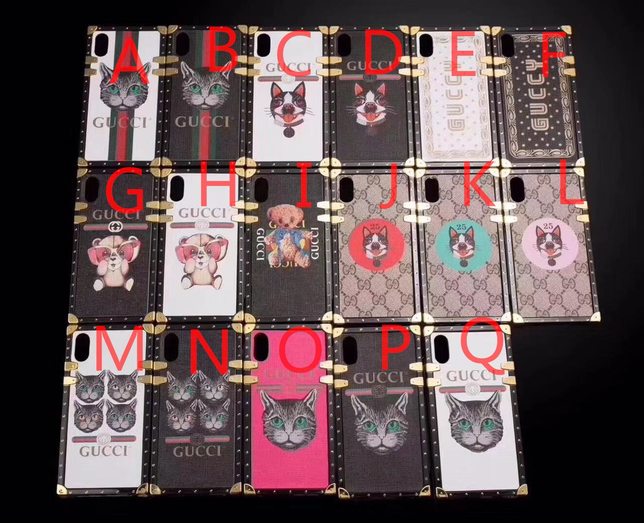 Gucci iphone6-7-8-plus-X Cell prefect phone case ASS01070