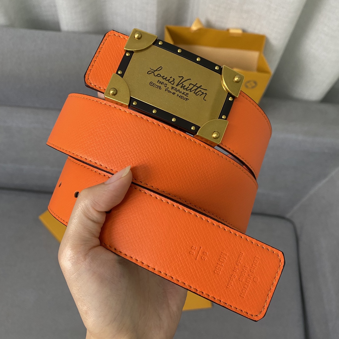 Louis Vuitton Belt in Orange