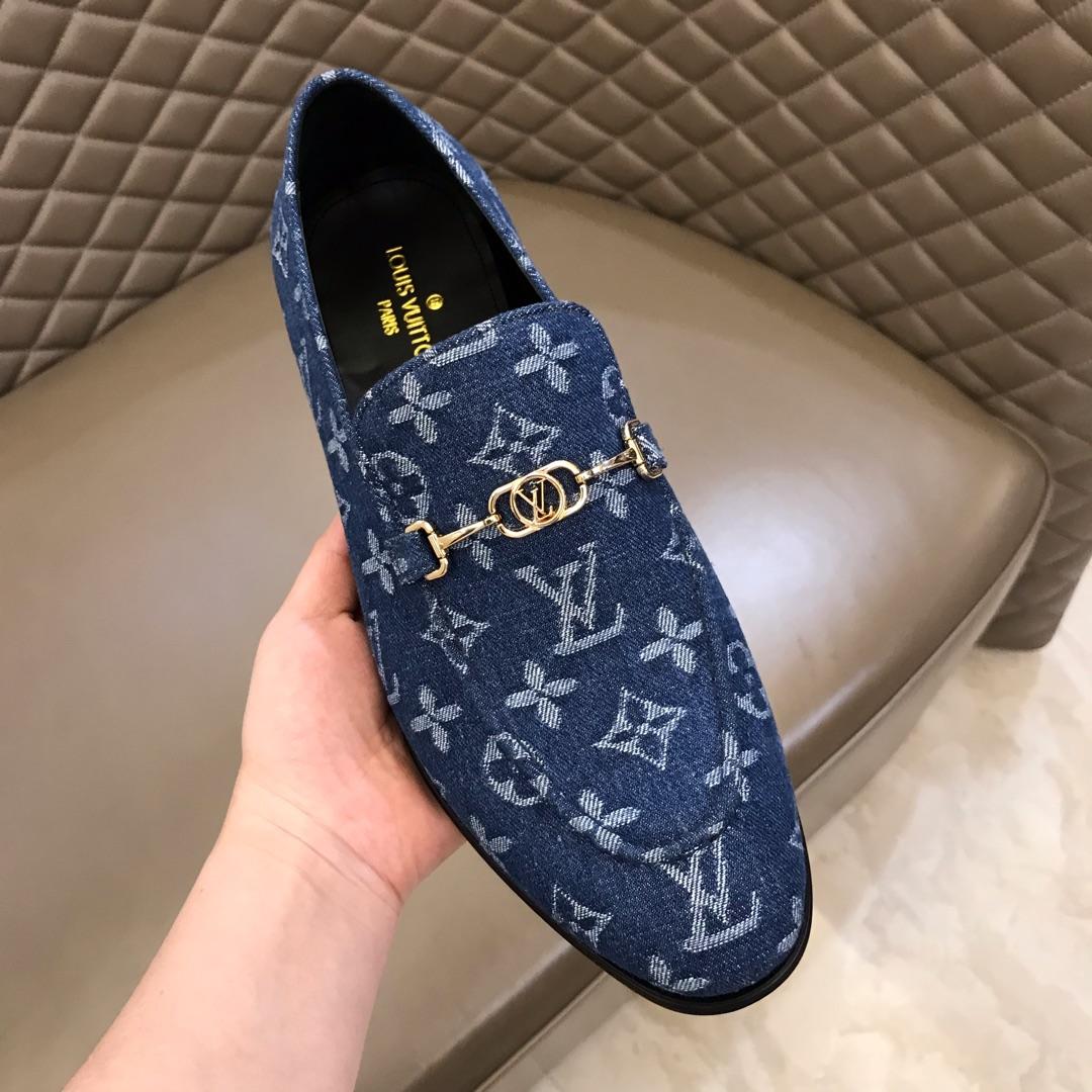 lv Montaigne Cowboy Loafers With Golden Buckle MS02802