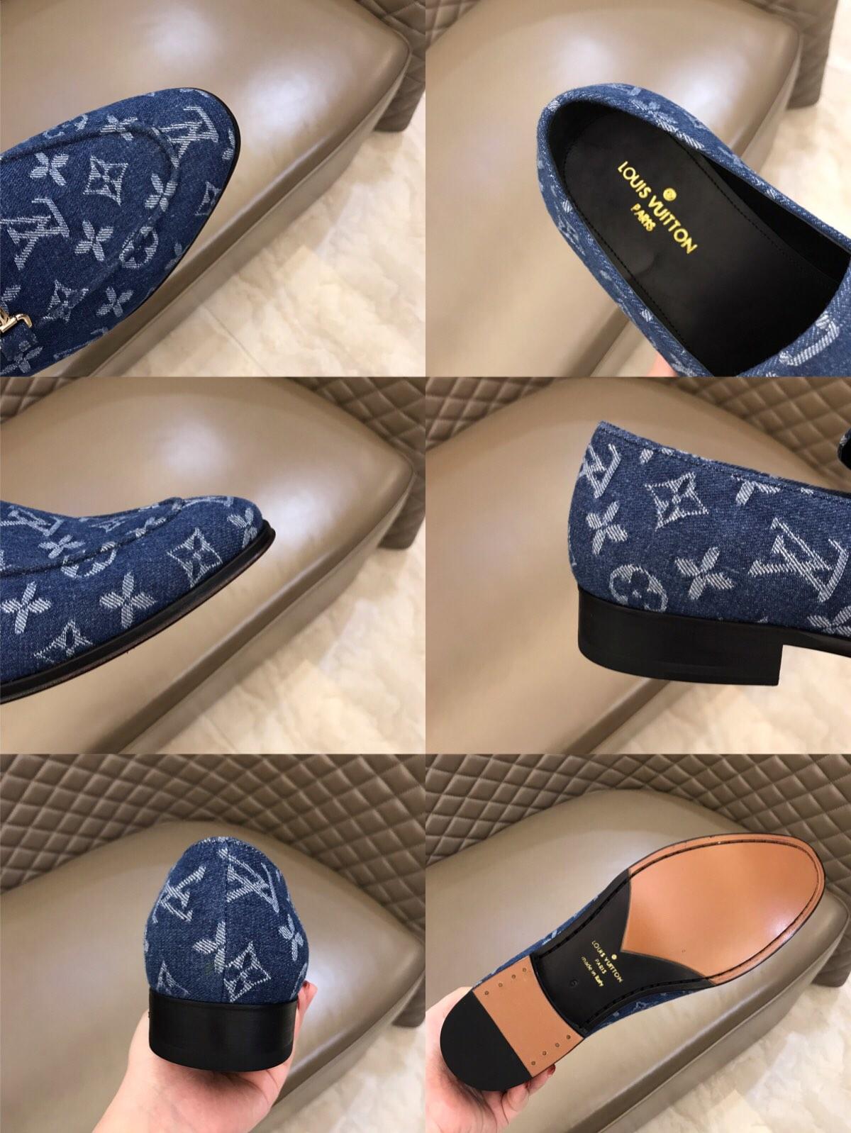 lv Montaigne Cowboy Loafers With Golden Buckle MS02802