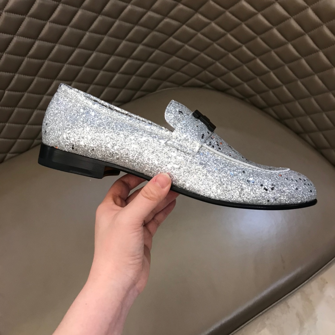 Hermes Loafer Paris in Sliver