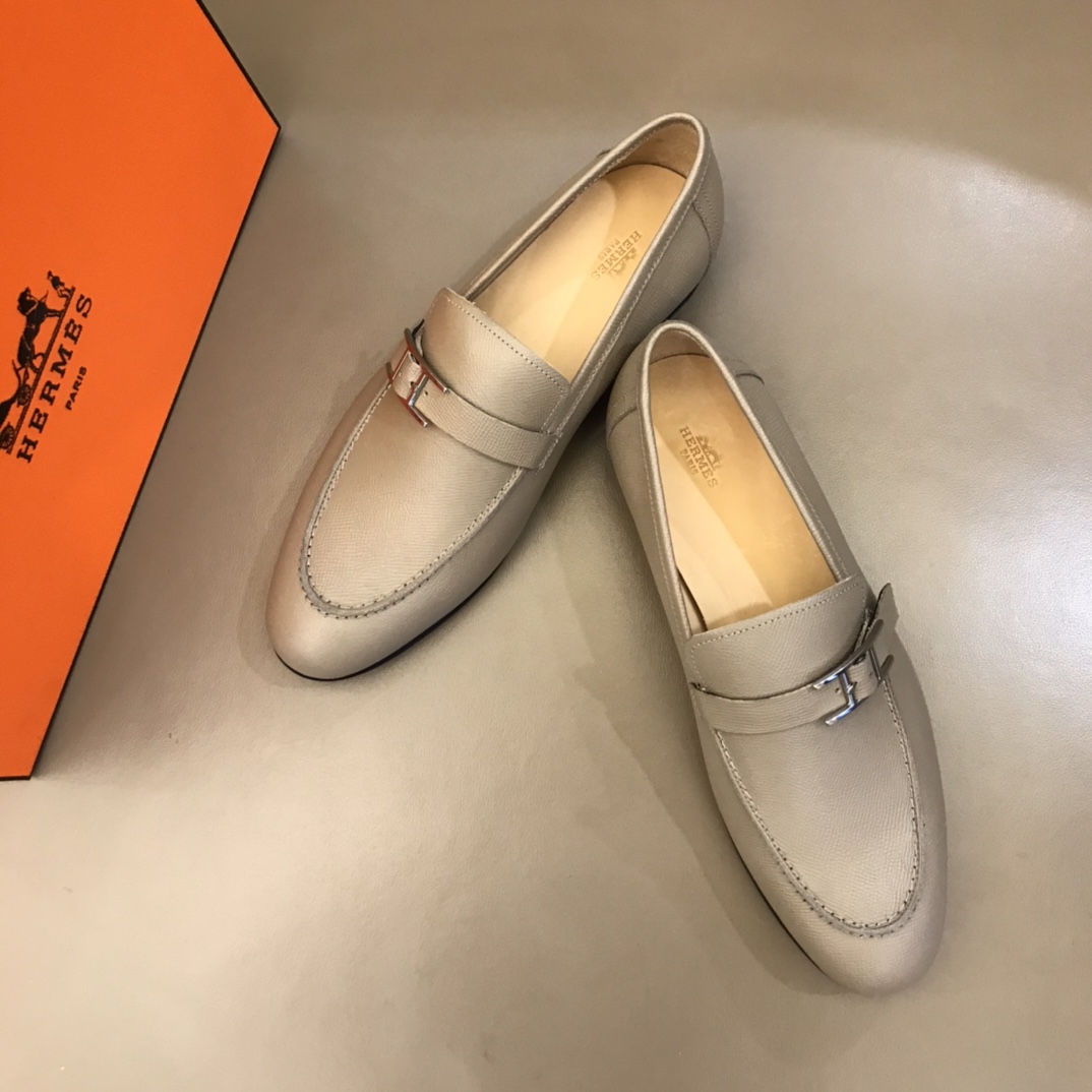 Hermes Loafer Paris in Cream