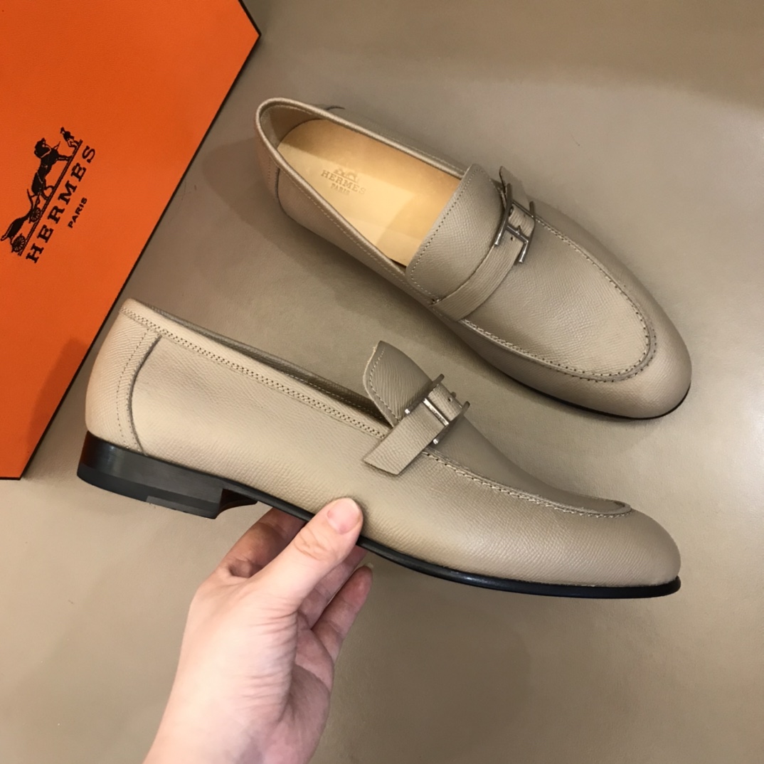 Hermes Loafer Paris in Cream