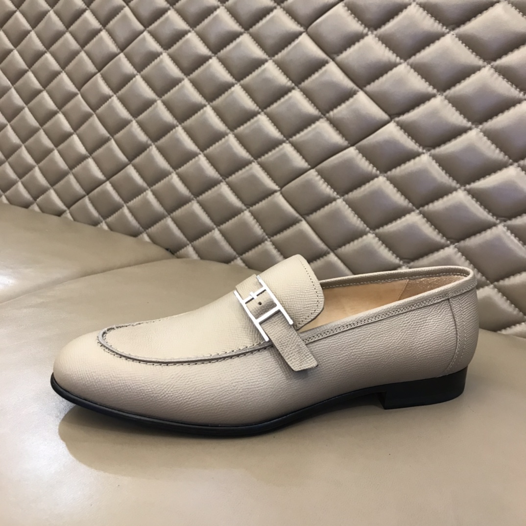 Hermes Loafer Paris in Cream