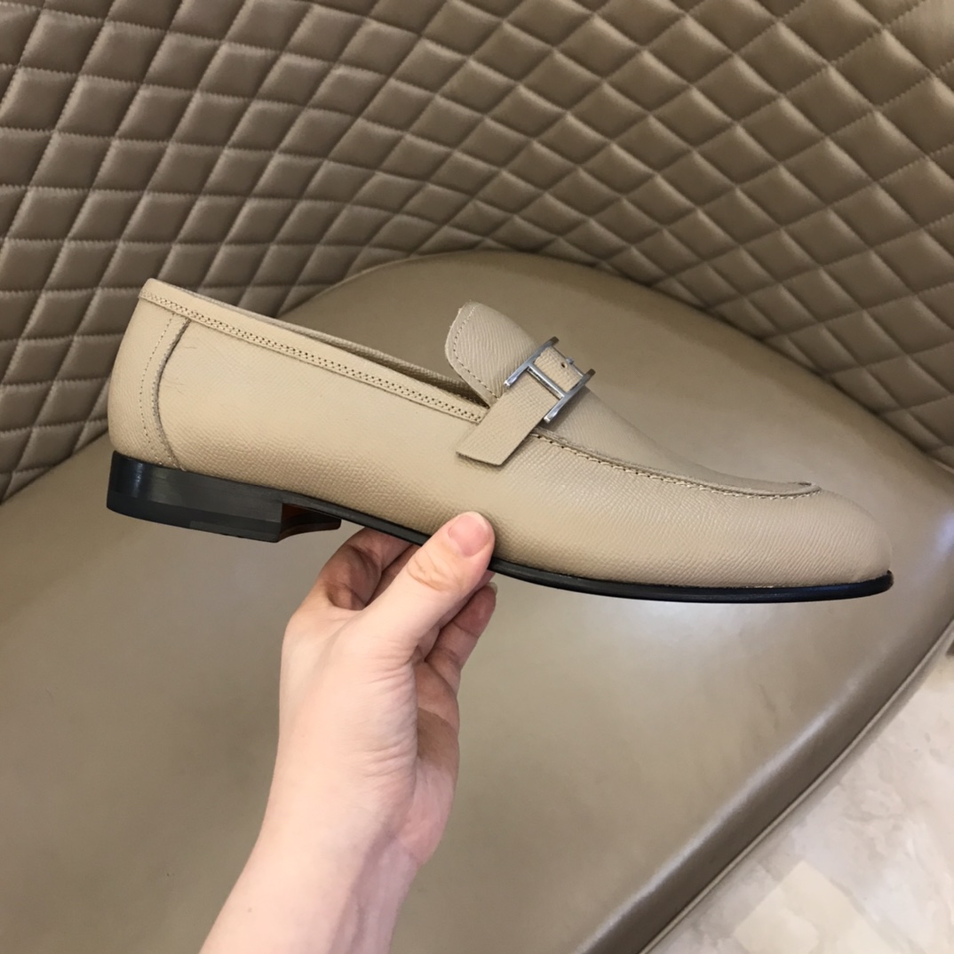 Hermes Loafer Paris in Cream