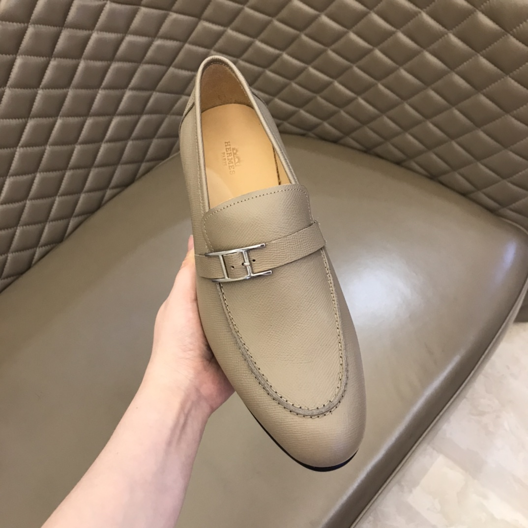 Hermes Loafer Paris in Cream