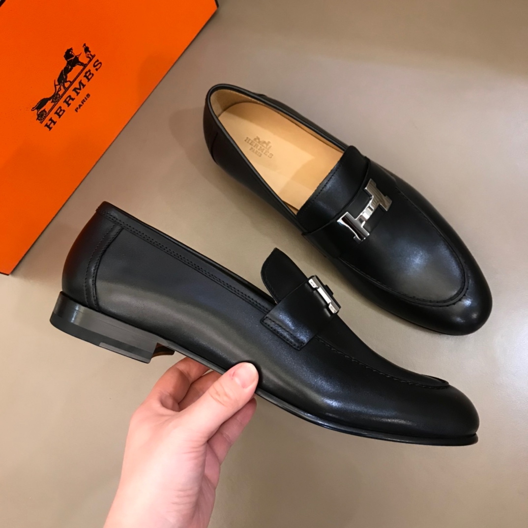 Hermes Loafer Paris in Black