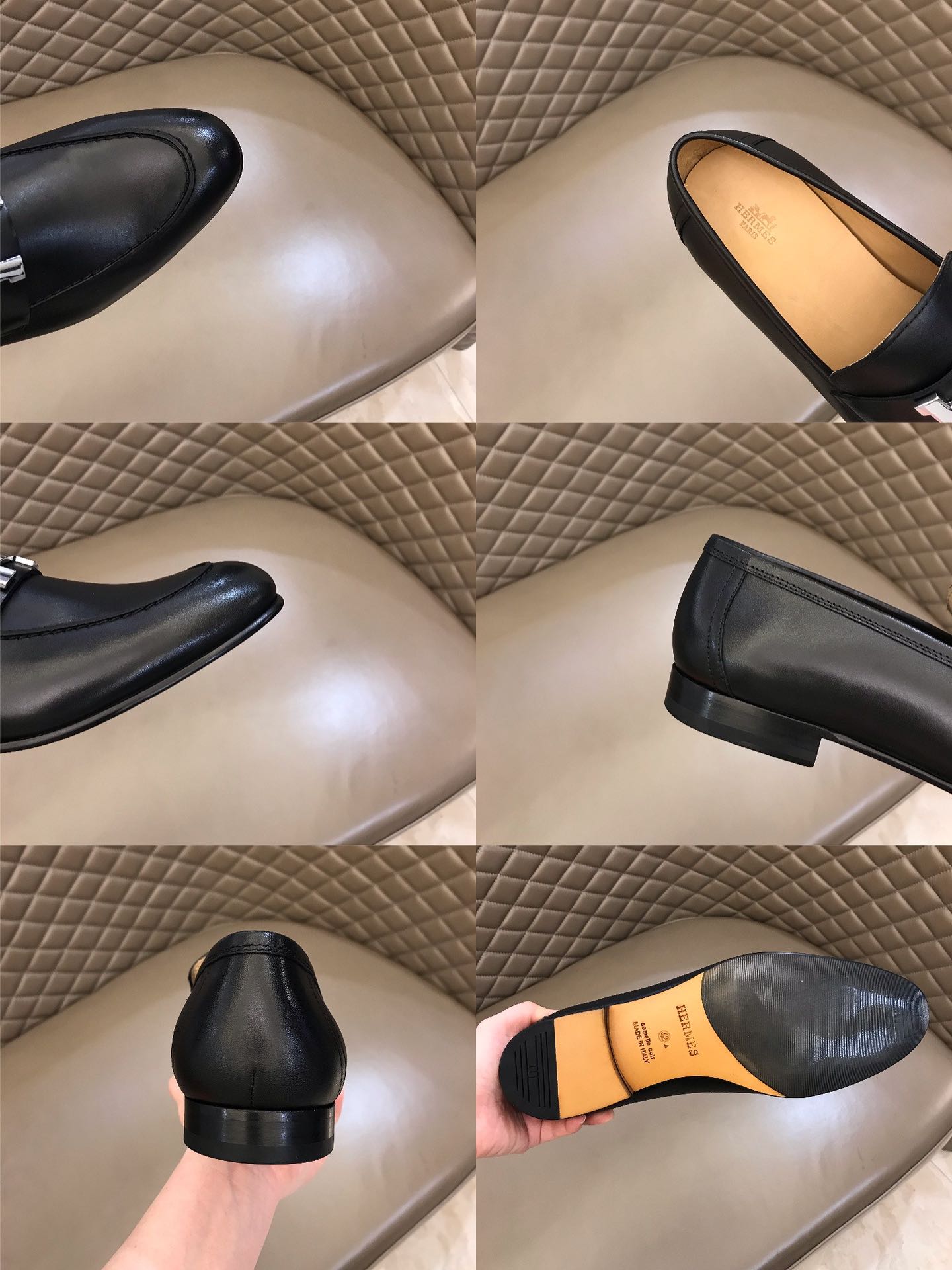 Hermes Loafer Paris in Black