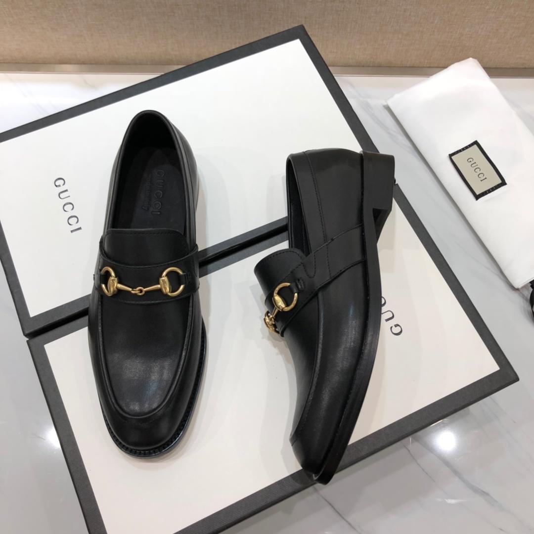 Gucci Black Leather loafer MS07537