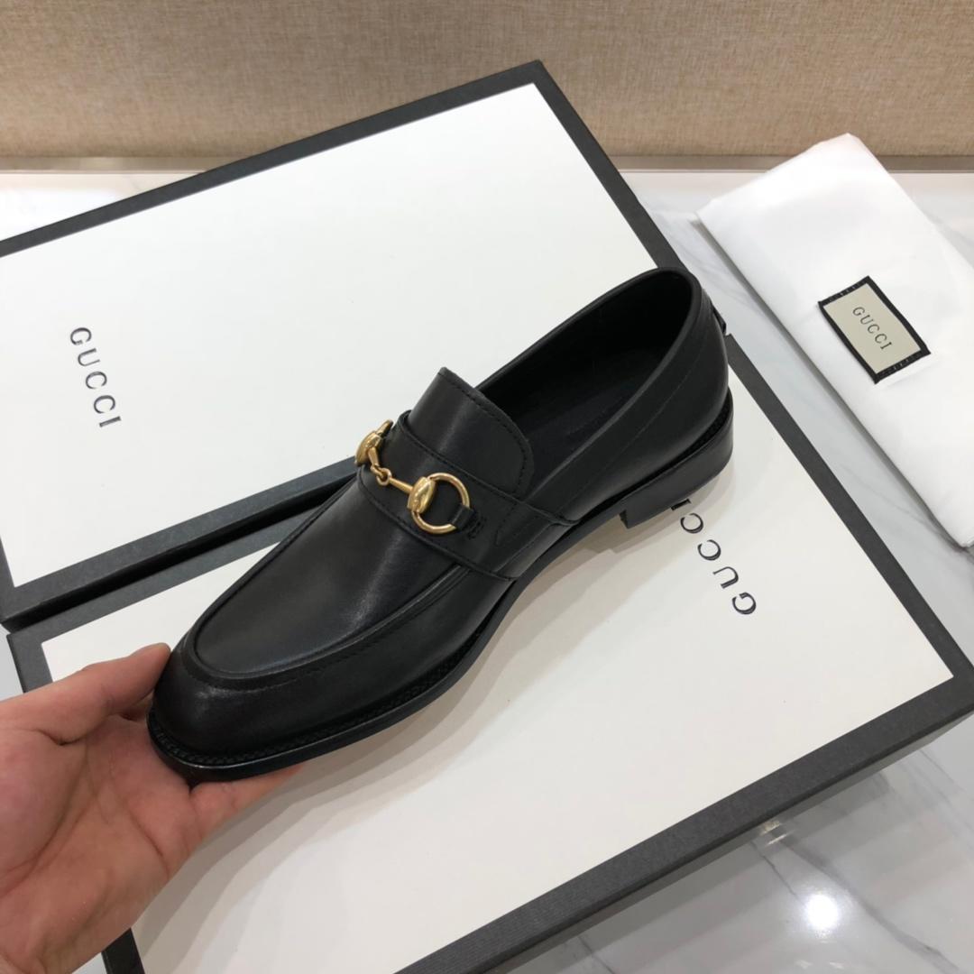 Gucci Black Leather loafer MS07537