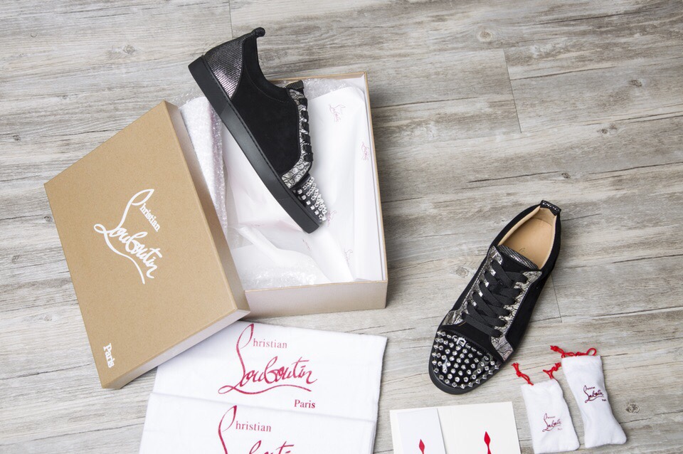 Christian Louboutin Sneaker Junior Spikes Flat