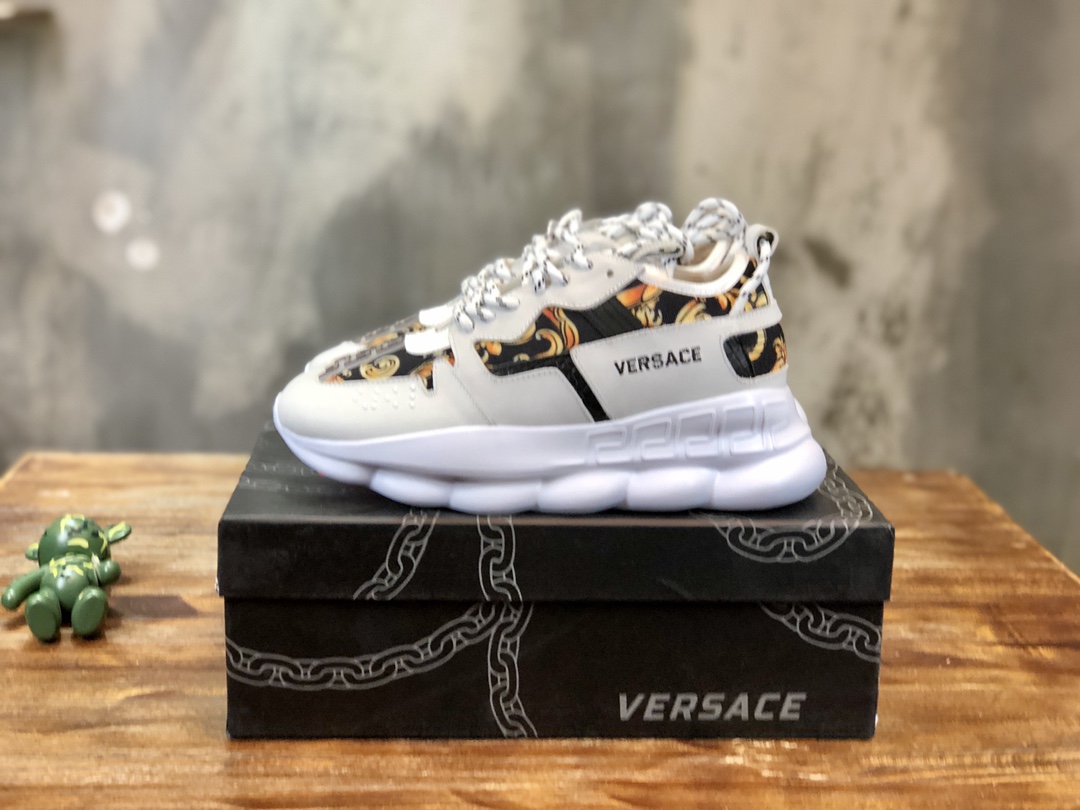 Versace Sneaker Chain Reaction in White