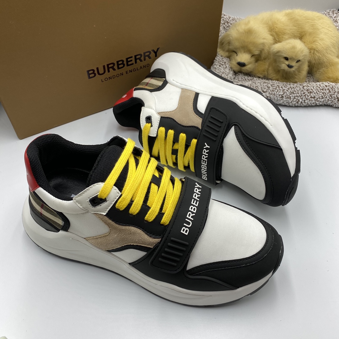 BurBerry Sneaker in White with Black