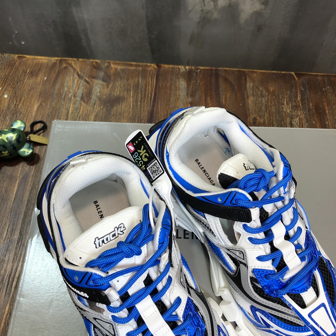 BALENCIAGA Track Trainer LED Sneakers in Blue