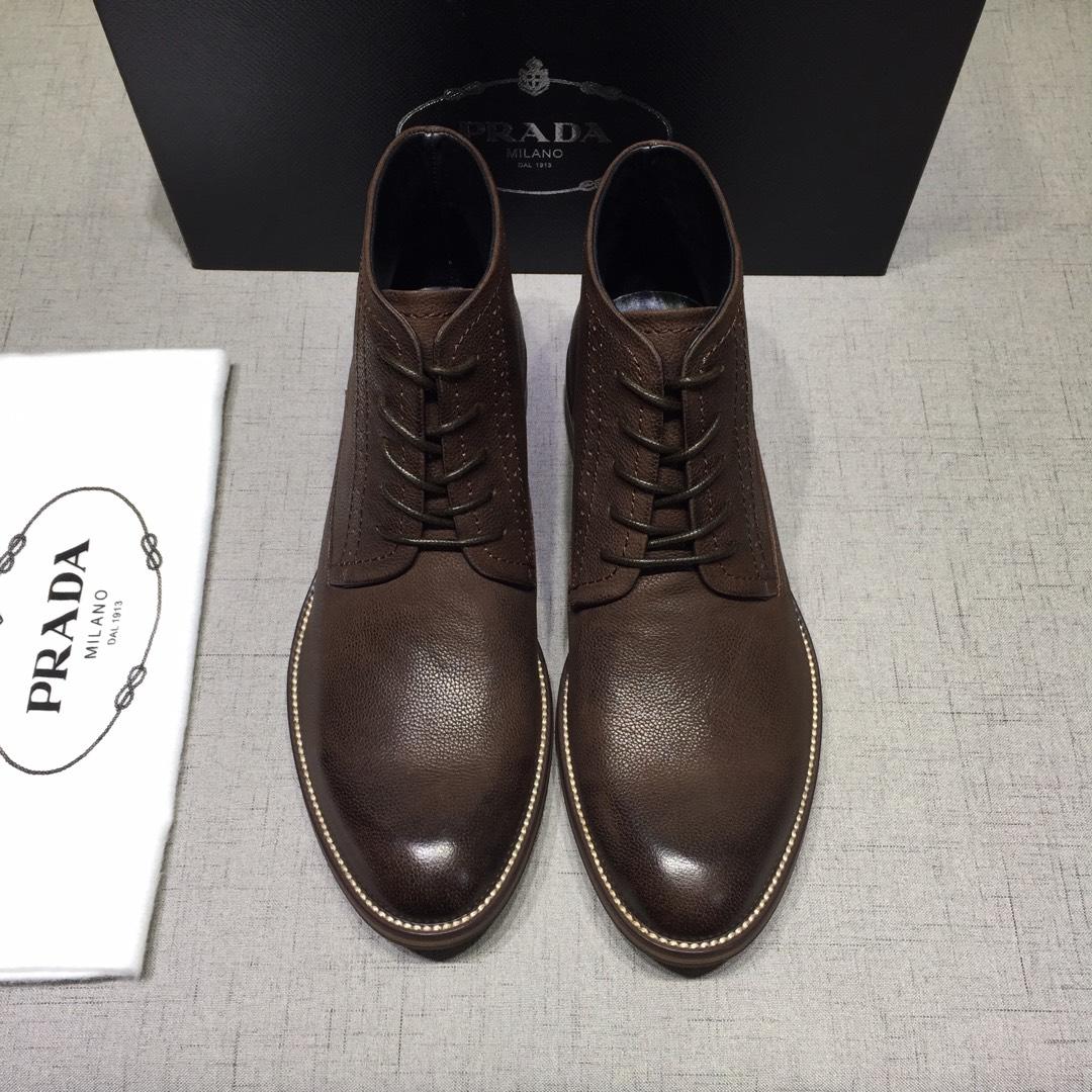 Prada Brown Martens Boots MS071183