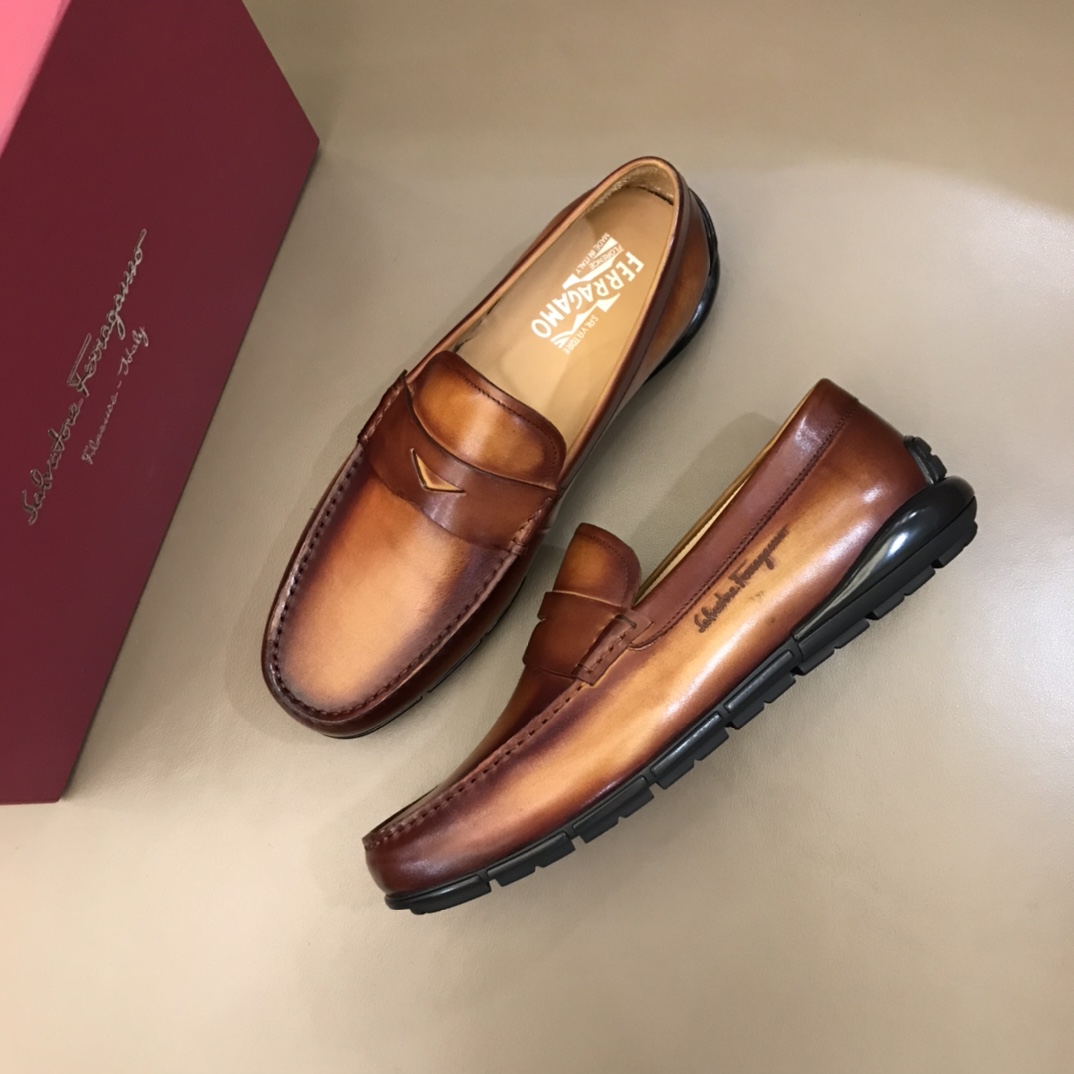 Salvatore Ferragam Dress shoe Moccasin in Brown
