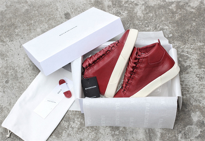 High Quality Balenciaga Holiday Collection High Sneakers Red