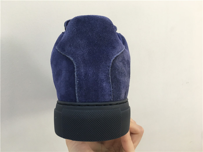 High Quality Balenciaga Arena Suede Navy Low Top Sneakers