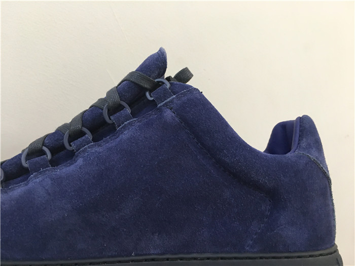 High Quality Balenciaga Arena Suede Navy Low Top Sneakers