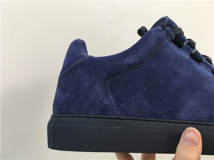 High Quality Balenciaga Arena Suede Navy Low Top Sneakers