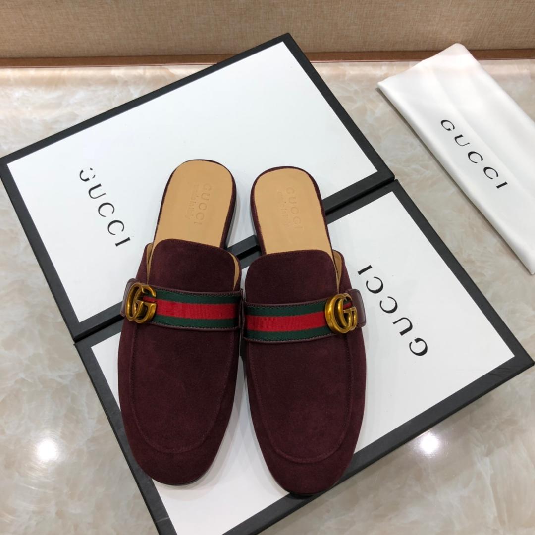 Gucci BrownSlipper with double G MS07515