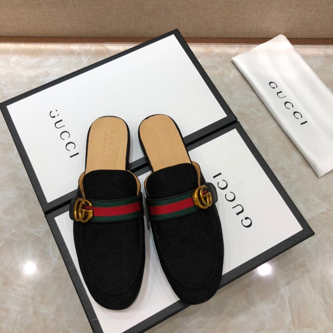 Gucci blackSlipper with double G MS07519