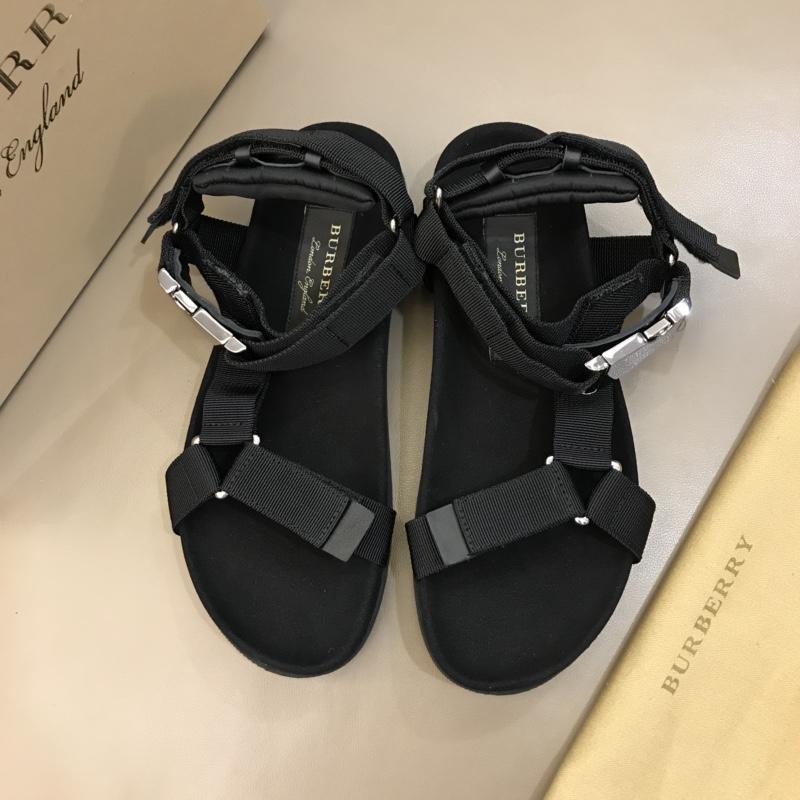 Burberry Black Sandals with canvas MS02582