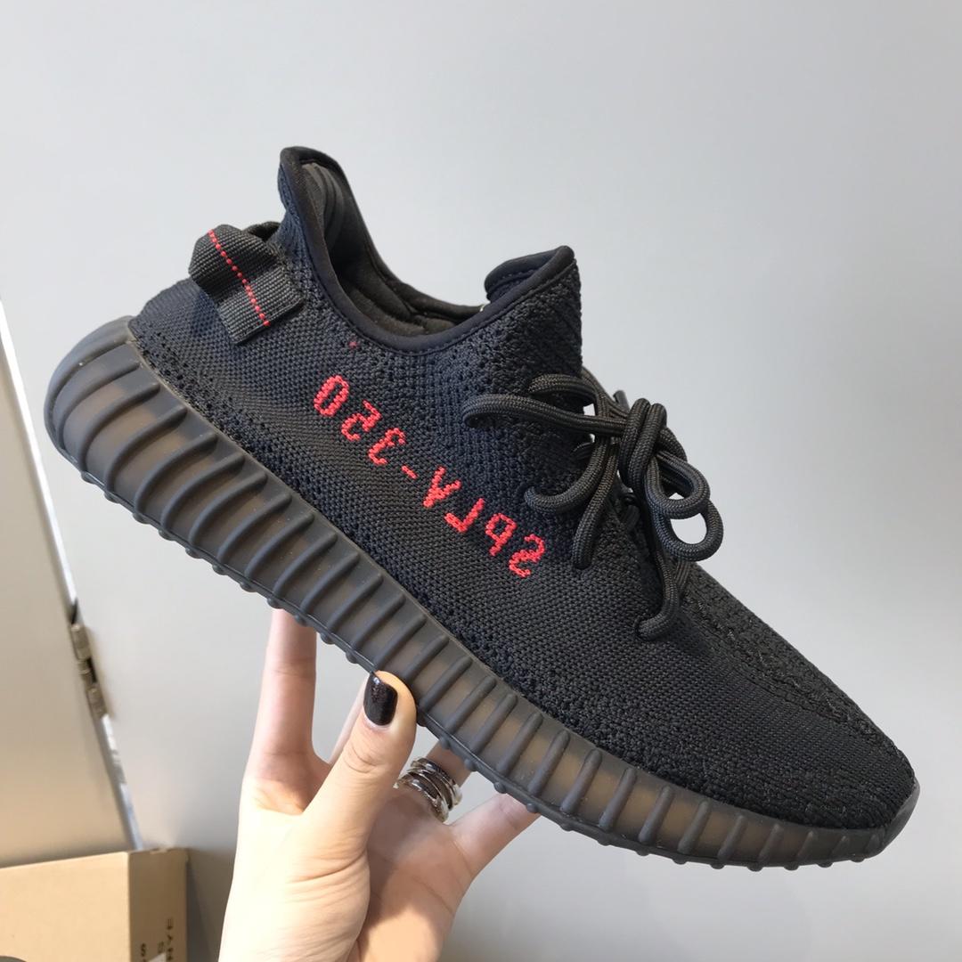 Adidas Yeezy Boost 350 V2  Core Black Red Shoes MS09021