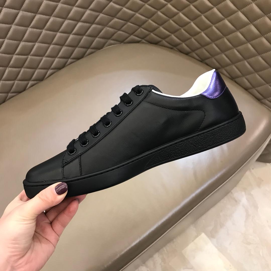 Gucci Perfect Quality Sneakers Black and  "Loved" print with Black rubber sole MS02698