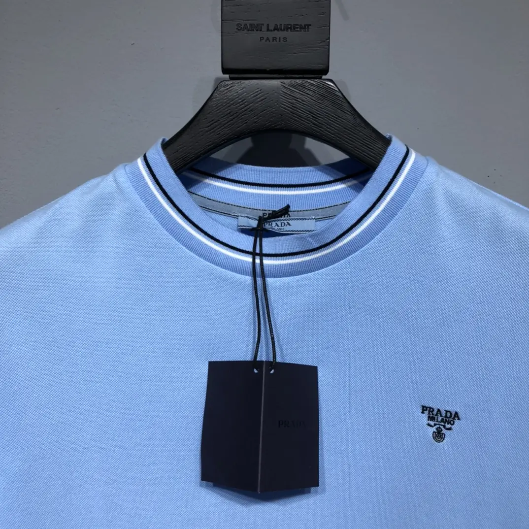 PRADA 2022SS fashion T-shirt in blue