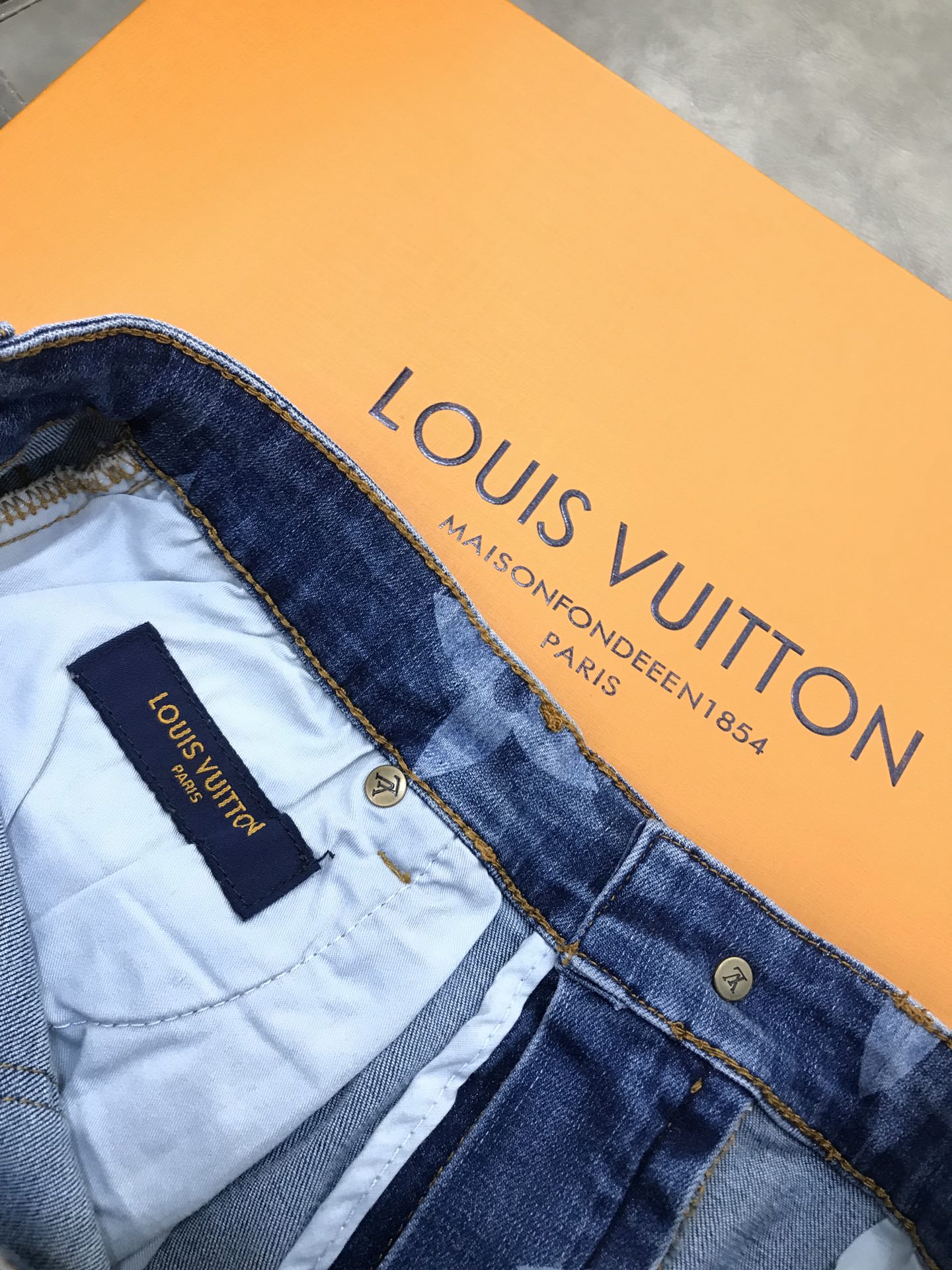 Louis Vuitton Pants Striped Monogram Denim Cargo