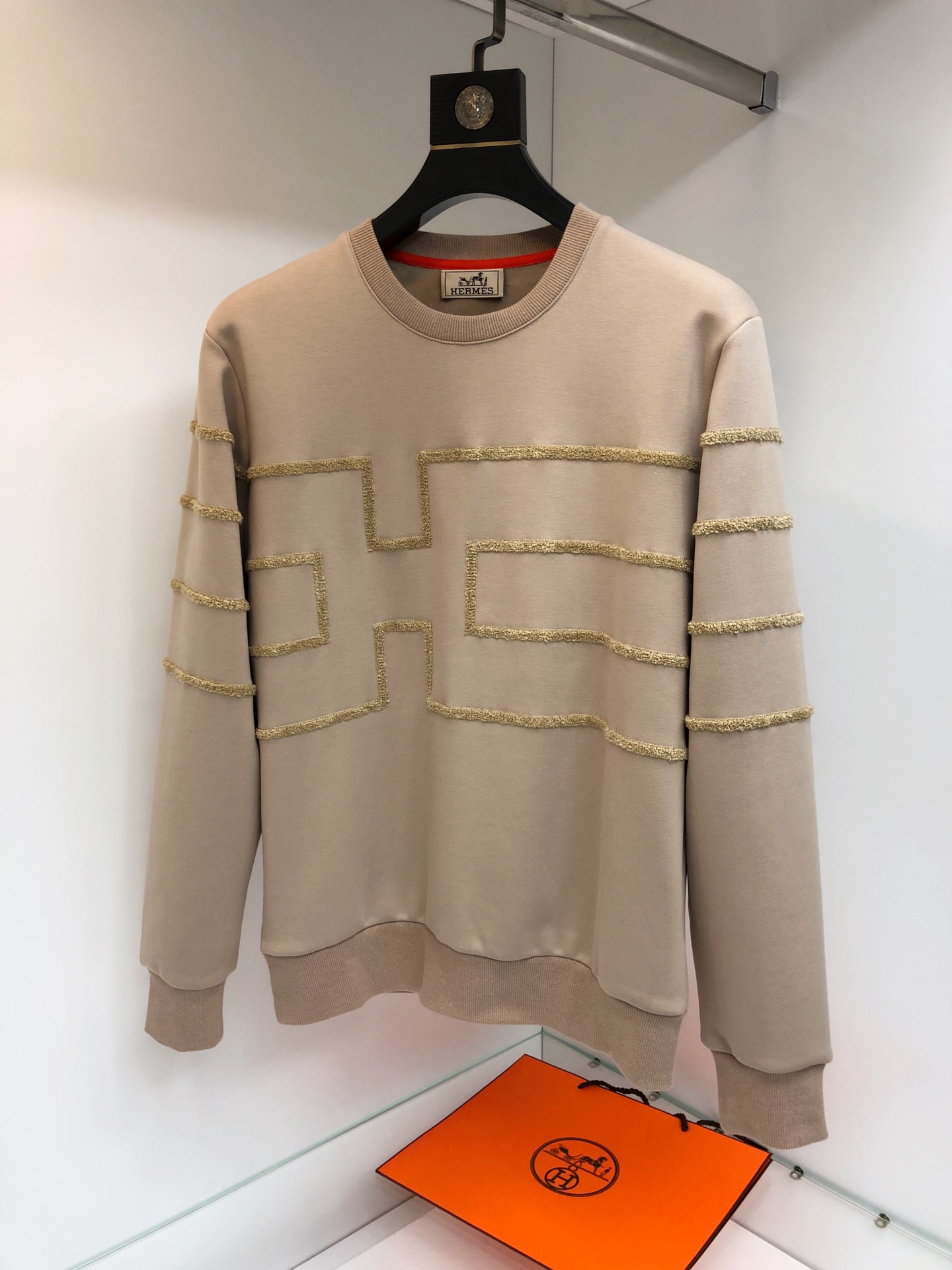 Hermes Sweatshirt Wool in Cream