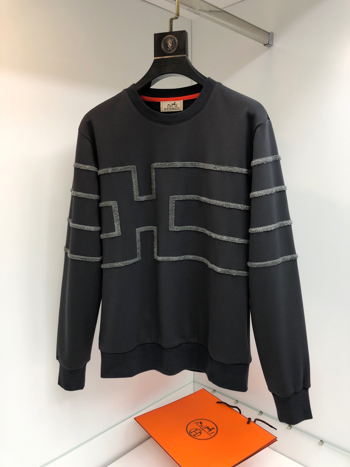 Hermes Sweatshirt Wool in Black