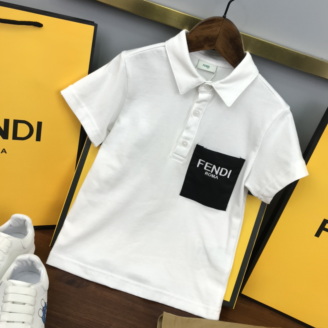 Fendi 2022 Polo Shirt and Shorts Set