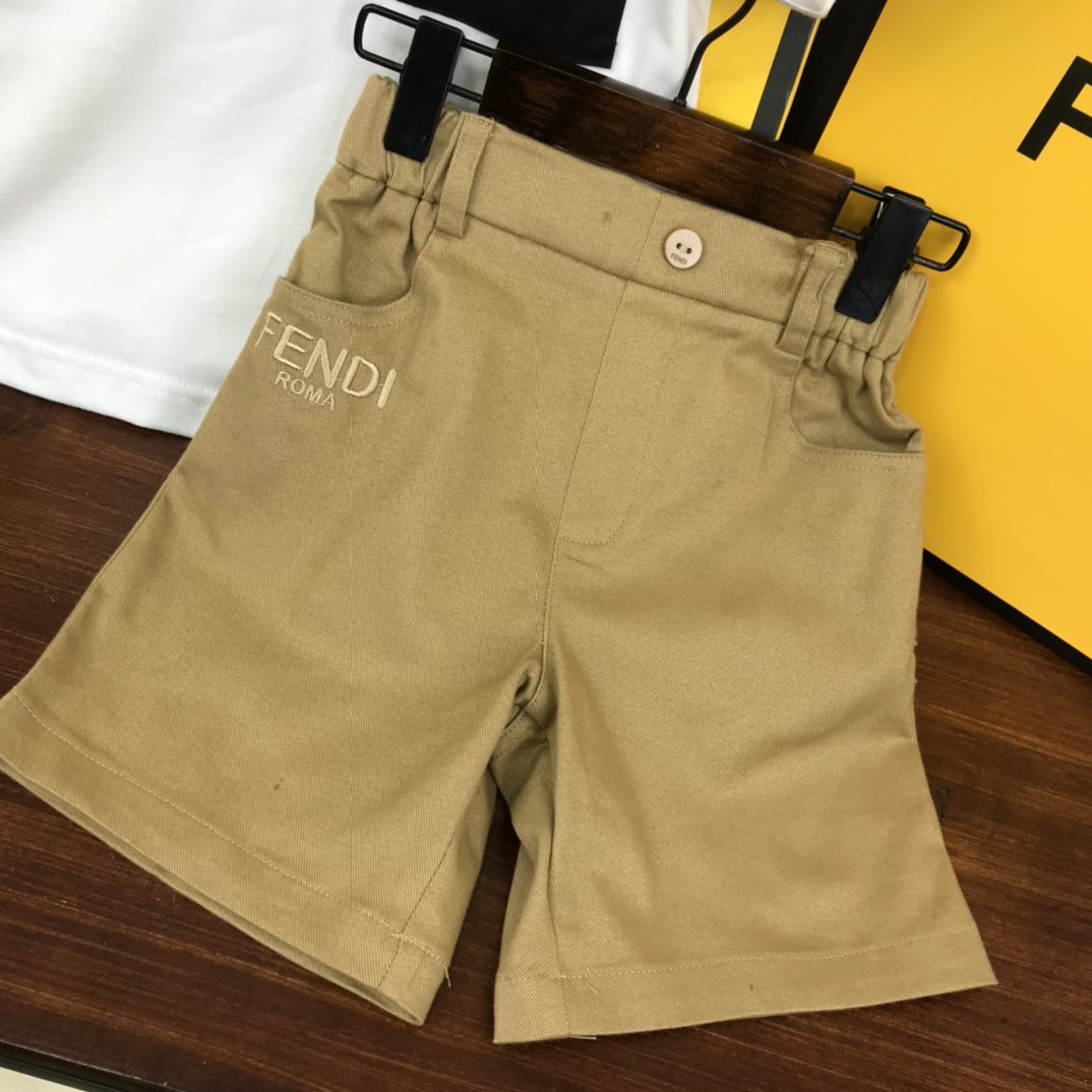 Fendi 2022 Polo Shirt and Shorts Set