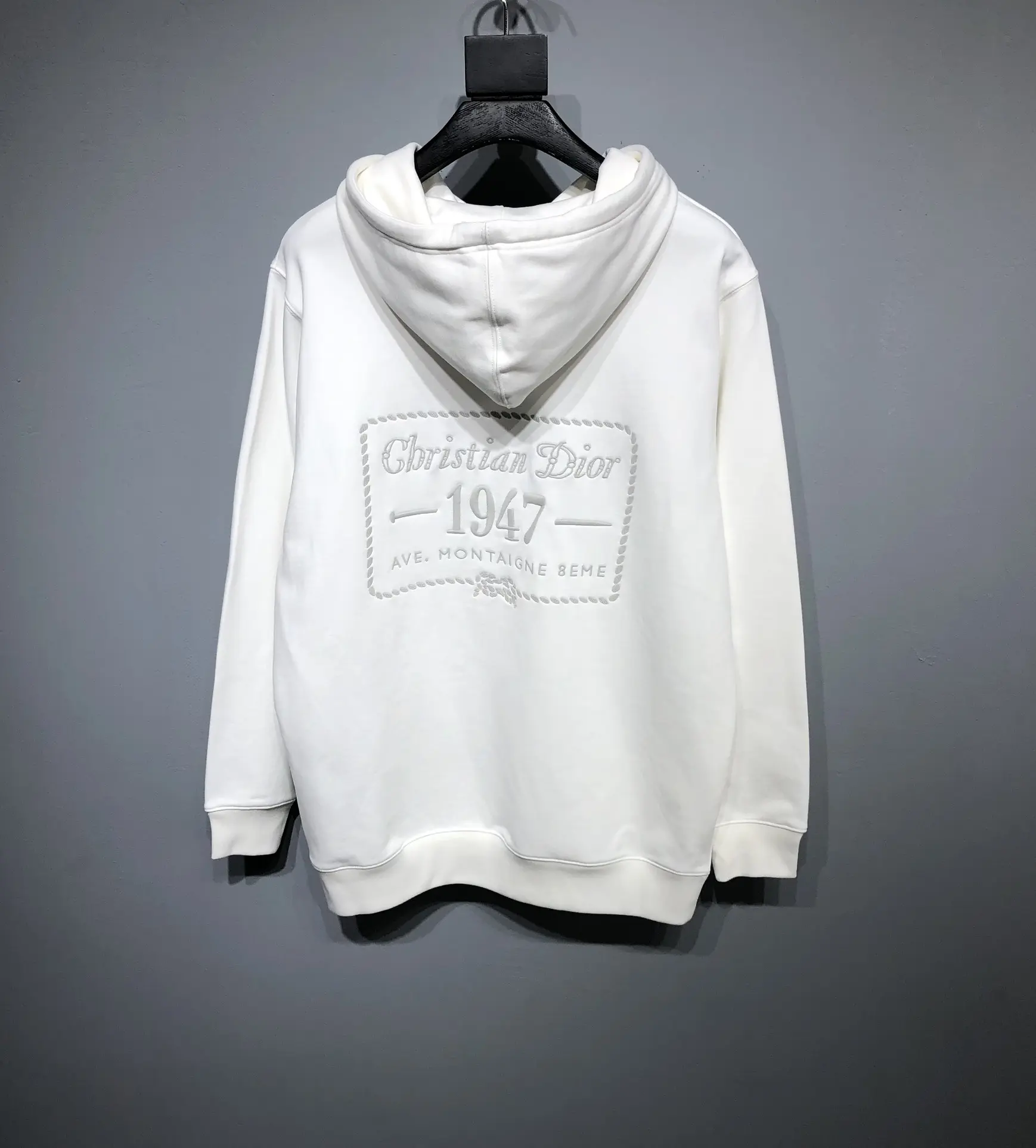 Dior 2022FW fashion 1947 hoodies in white