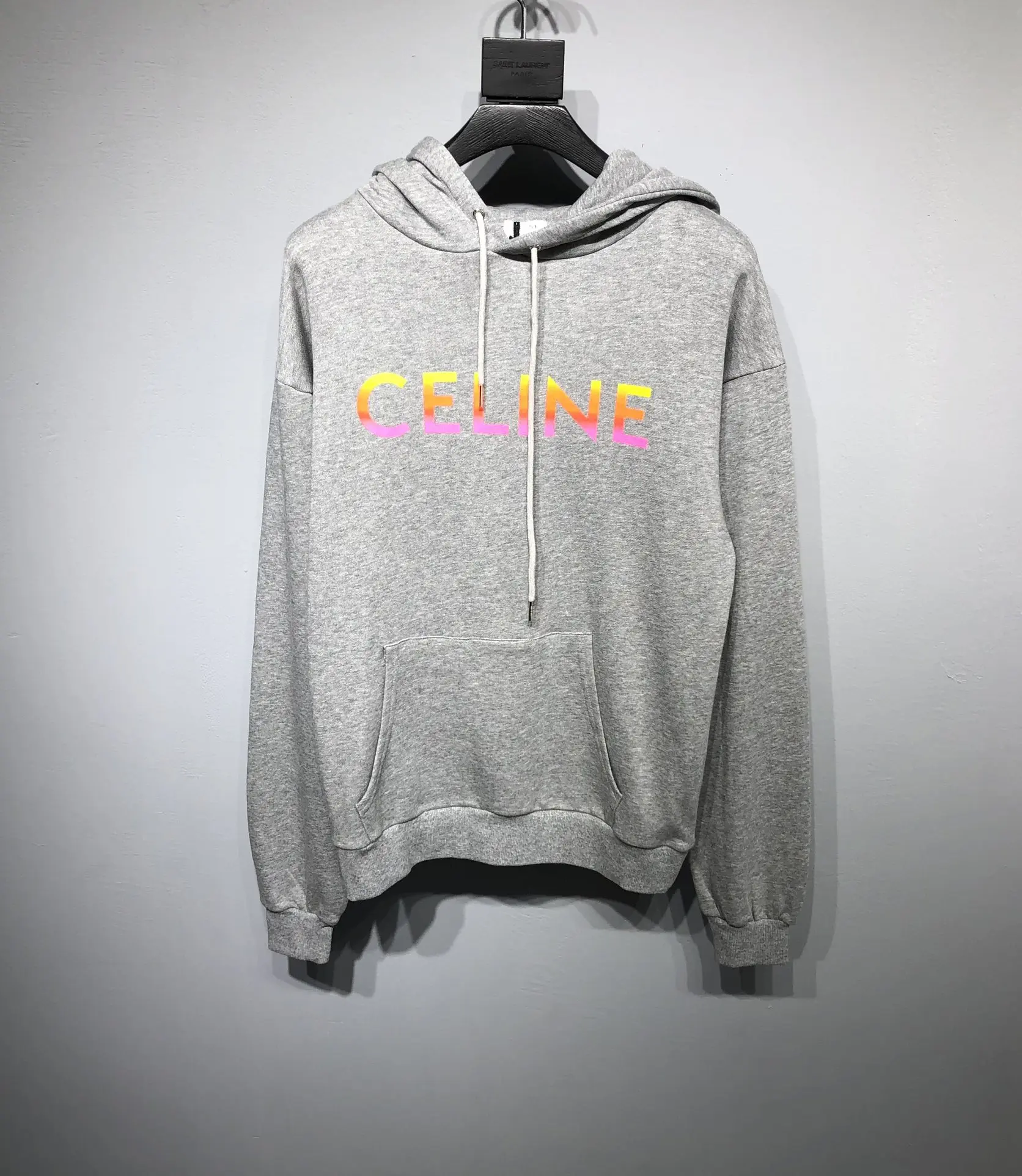 CELINE 2022FW fashion hoodies in grey
