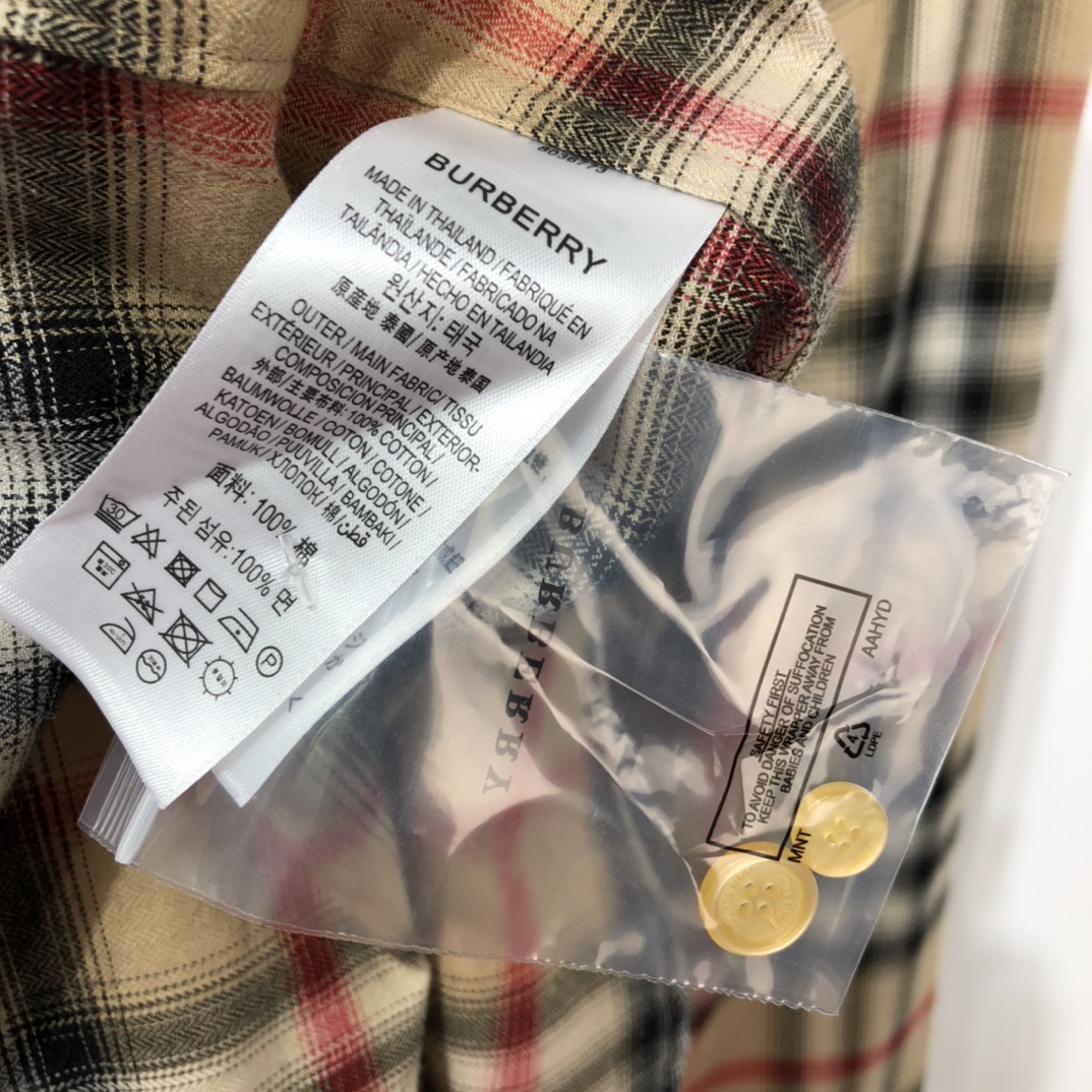 Burberry Shirt Check Cotton Poplin