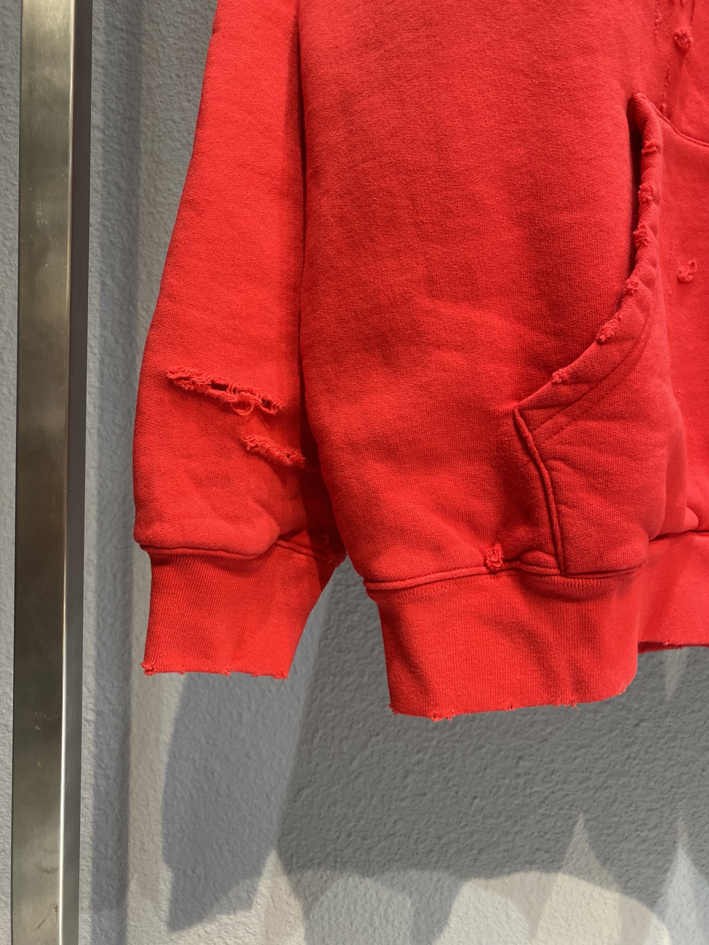 Balenciaga Hoodie Destroyed in Red