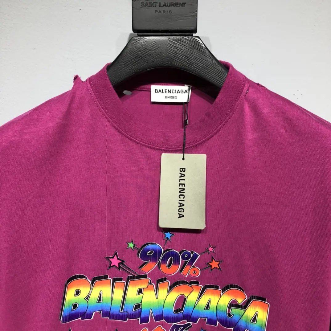 BALENCIAGA 2022SS new arrival T-shirt in rose red