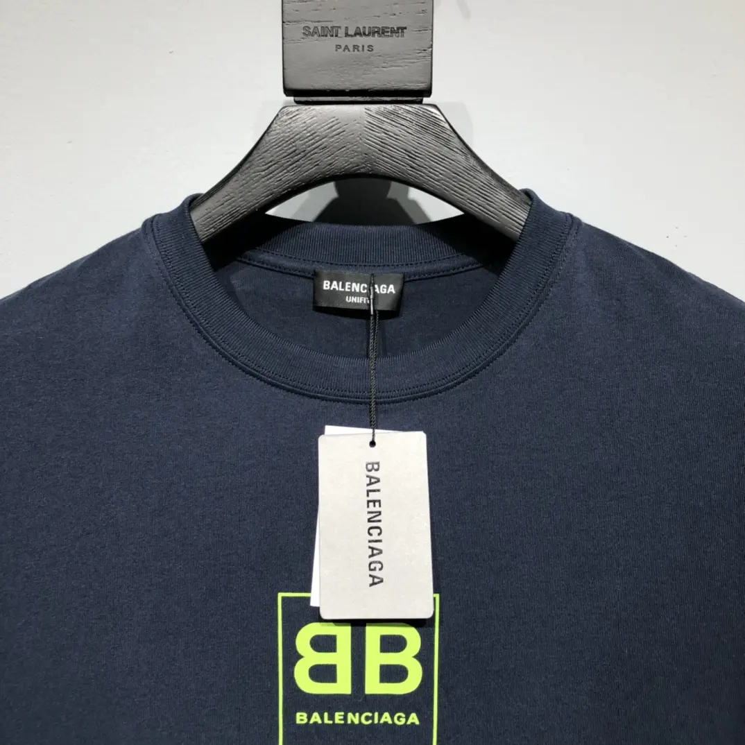 BALENCIAGA 2022SS fashion T-shirt in blue