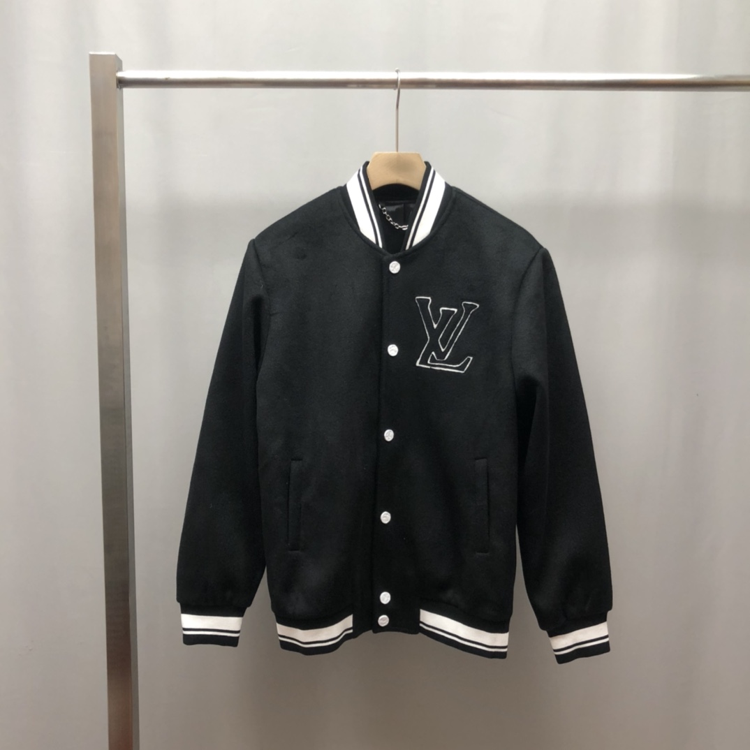 Louis Vuitton Jacket Leather Basketball in Black