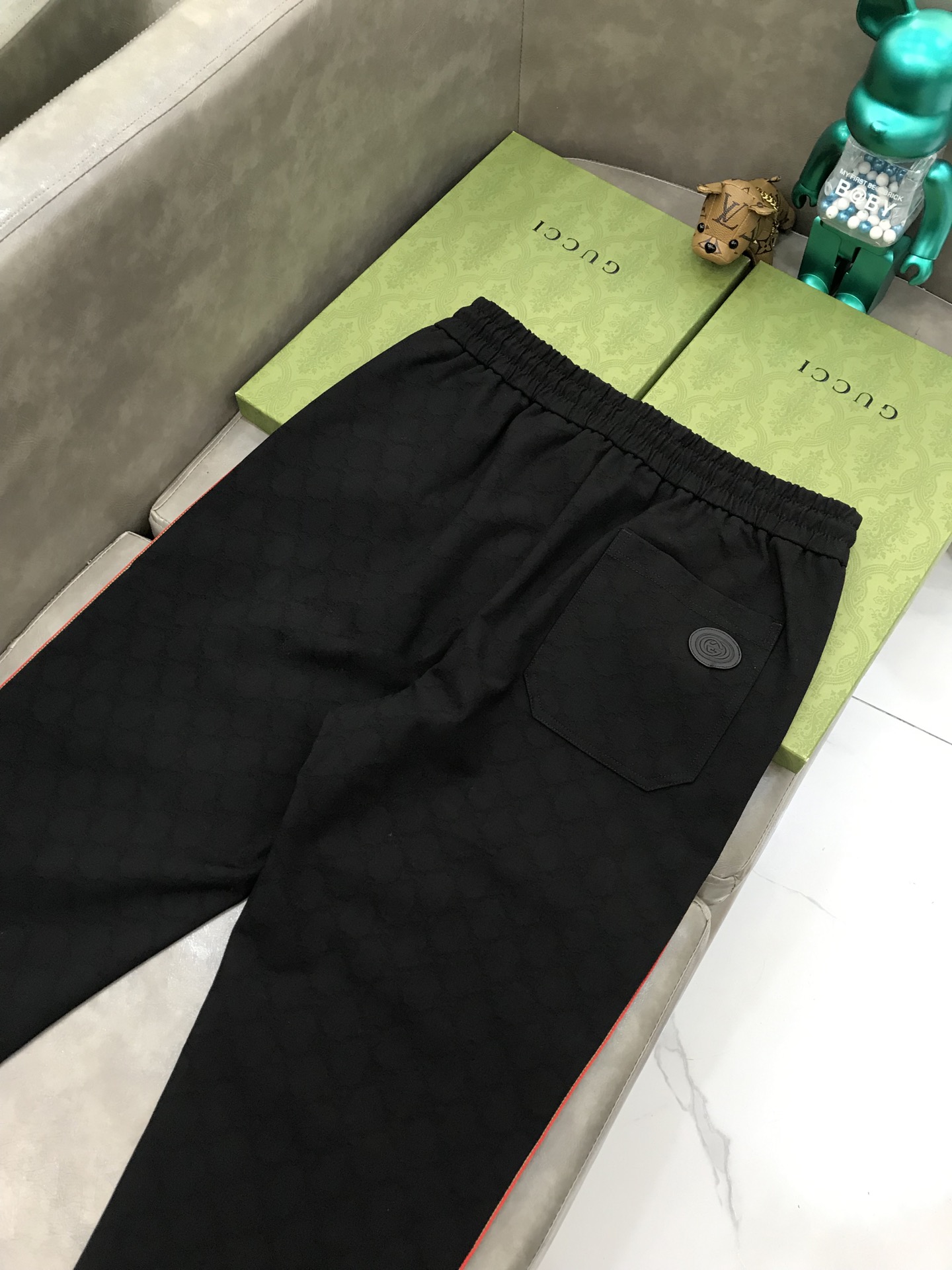 Gucci Pants Wool jersey jogging with Web