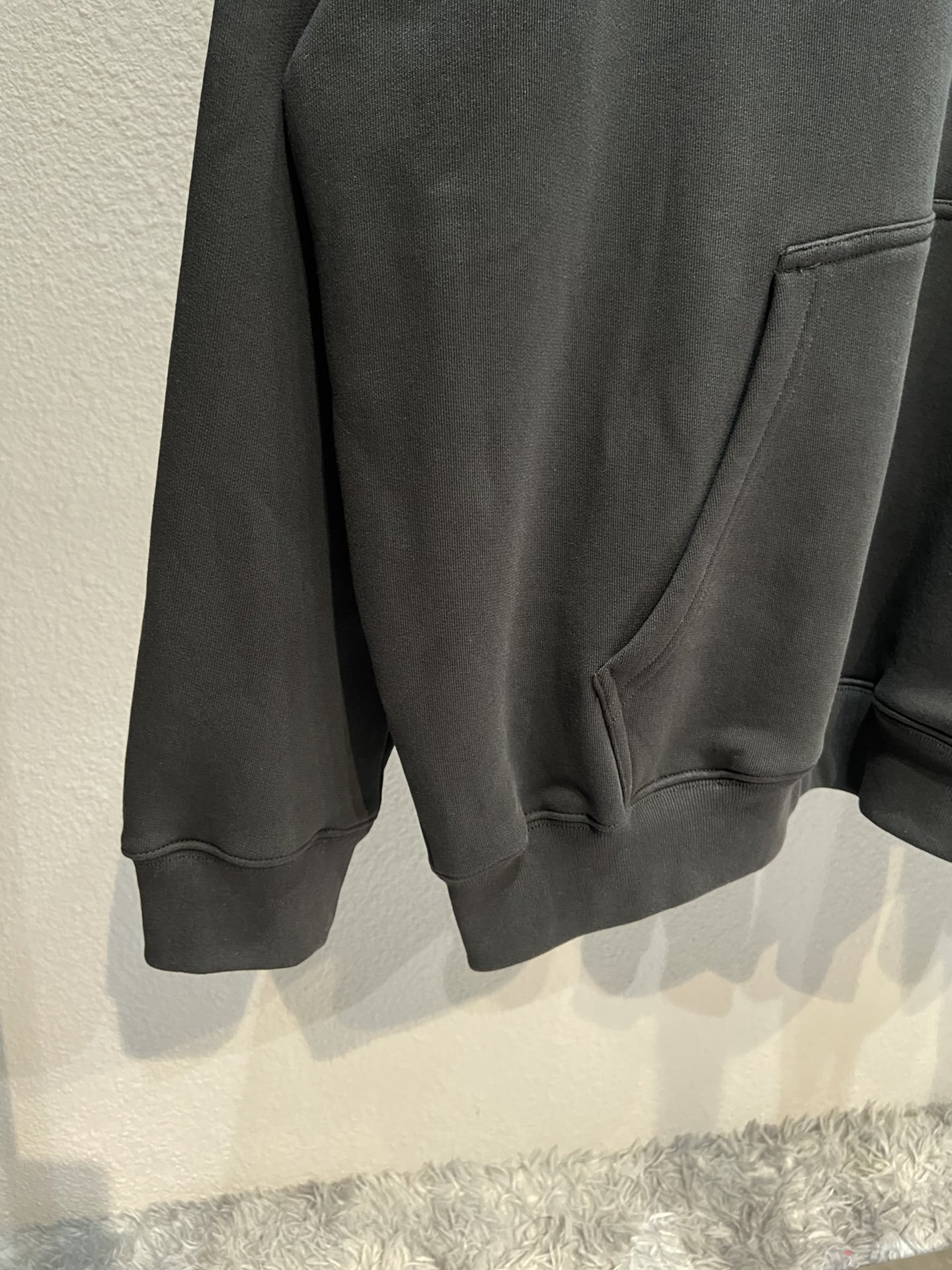 Balenciaga Hoodie Logo Medium Fit in Black