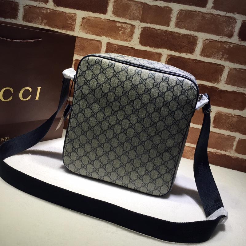 Gucci Perfect Quality-cream navy blue messenger bag  GC06BM144