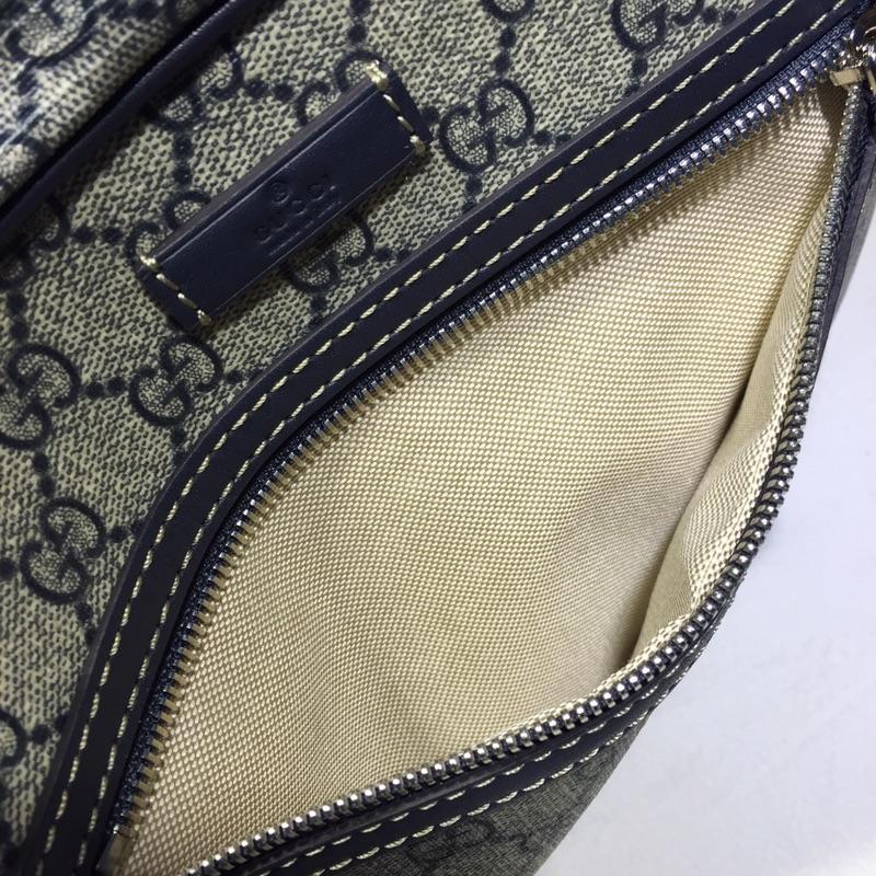 Gucci Perfect Quality-cream navy blue messenger bag  GC06BM144