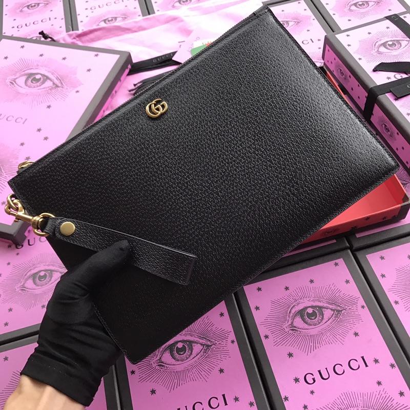 Gucci Perfect Quality wedge shaped black purse GC07WM059