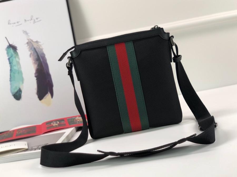 Gucci Perfect Quality thin black canvas sling bag GC06BM029